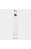Hitech Sales 500ml Glass Oil Dispenser – Transparent | Leak-Proof, BPA-Free, Easy-Pour Spout for Kitchen Use