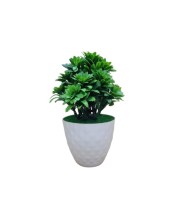 Hitech Artificial Green Bonsai with Pot for Home, Garden and Office Decor