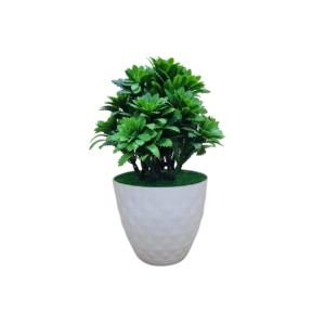 Hitech Artificial Green Bonsai with Pot for Home, Garden and Office Decor