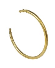 HiTechMart Pure Brass Kada Bracelet – Traditional Open Cuff Bangle for Men & Women