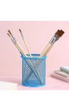 Blue Round Mesh Pen Stand Pencil Holder I Desk Organizer for Office, Study & Home | Desk Organizer for Office, Study & Home (Blue)