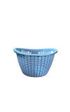 Plastic Fruit Basket with Ventilated Mesh Design – Lightweight Multipurpose Kitchen Storage Basket for Fruits & Vegetables | Durable Open Weave Basket for Home Use (Blue)