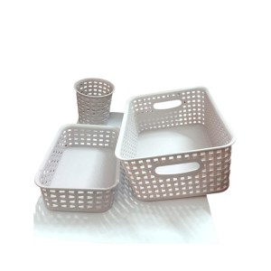 Light purple Plastic Storage Basket, Durable Storage Container, Organizer Basket, Home Storage, Plastic Basket for Closet, Bathroom, Kitchen, Office combo (set of 3) (Light purple) Light purple Plastic Storage Basket, Durable Storage Container, Organizer Basket, Home Storage, Plastic Basket for Closet, Bathroom, Kitchen, Office combo (set of 3) (Light purple)