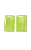 Plastic Handy Basket Green Colour, Ideal For All Bedroom and Home set of 2