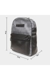 Lucky Charm Women's Dark Grey Polyurethane Backpack - (M615)