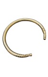 HiTechMart Pure Brass Kada Bracelet – Traditional Open Cuff Bangle for Men & Women