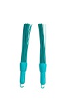 Plastic Kharata Broom for Wet & Dry Cleaning – Durable, Lightweight, and Easy-to-Use Jhadu with Long Handle – Multipurpose Cleaning Brush for Home, Office & Outdoor – Pack of 2 (Blue)