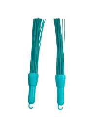 Plastic Kharata Broom for Wet & Dry Cleaning – Durable, Lightweight, and Easy-to-Use Jhadu with Long Handle – Multipurpose Cleaning Brush for Home, Office & Outdoor – Pack of 2 (Blue)