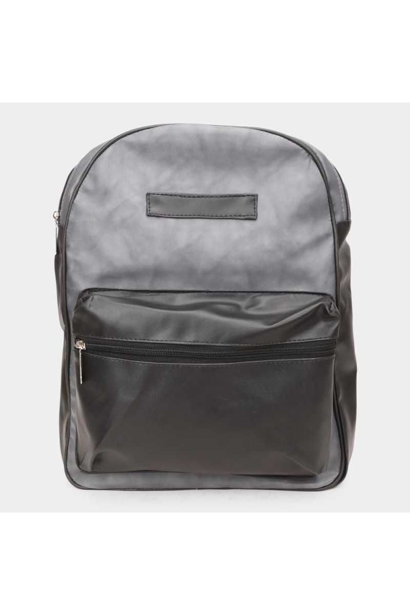 Lucky Charm Women's Dark Grey Polyurethane Backpack - (M615)