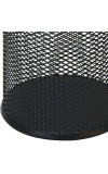 Black Round Mesh Pen Stand Pencil Holder pack of 1 I Desk Organizer for Office, Study & Home (Black)