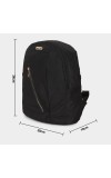 Brink Women's Black Polyurethane Backpack - (M533)