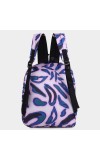Brink Women's White/Blue Polyurethane Backpack - (M563)