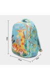Kid's Blue Cartoon Printed Bag - (M3915)