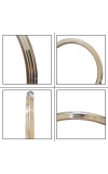 HiTechMart Stainless Steel Kada Bracelet - Unisex Sikh Kara Bangle for Men & Women