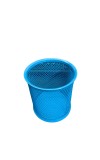 Blue Round Mesh Pen Stand Pencil Holder I Desk Organizer for Office, Study & Home | Desk Organizer for Office, Study & Home (Blue)