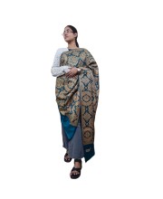 Women’s Traditional Shawl | Soft & Warm Winter Wrap Stole | Elegant Ethnic Design for Casual | Fashion Shawl for Women (Green)