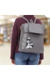 Lucky Charm Women's Grey Polyurethane Backpack - (M567)