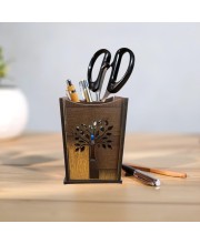 Wooden Pen Holder Stand – Pencil Cup, Makeup Brush Holder, Desk Organizer for Office, Home Decor & Art Supplies Storage Wooden Pen Holder Stand – Pencil Cup, Makeup Brush Holder, Desk Organizer for Office, Home Decor & Art Supplies Storage