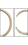 HiTechMart Pure Brass Kada Bracelet – Traditional Open Cuff Bangle for Men & Women