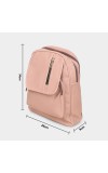 Brink Women's Pink Polyurethane Backpack - (M532)