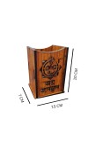 Wooden Pen Holder Stand – Pencil Cup, Makeup Brush Holder, Desk Organizer for Office, Home Decor & Art Supplies Storage