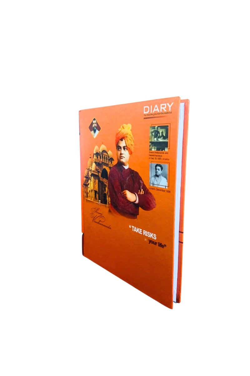 Swami Vivekananda Inspirational Diary | Hardbound Notebook | Motivational Quote Journal | Daily Writing & Note Book for Students & Office Use