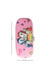 3D Hard Cover Large Capacity Waterproof Cute Pencil Case Stationery Cosmetic Box with Compartments Pencil Case for Kids Boys Cute Pen Pouch for Kindergarten and School (Pink Unicorns)