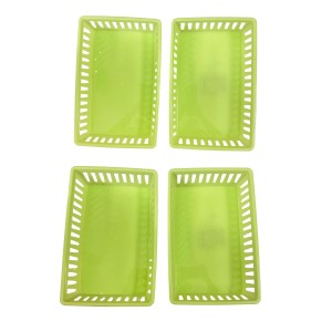 Plastic Storage Basket Self Organizer for Home Kitchen Office Cabinet Shelf Storage Solution (set of 4) Plastic Storage Basket Self Organizer for Home Kitchen Office Cabinet Shelf Storage Solution (set of 4)