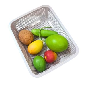 Plastic Storage Basket set of 3 | Multipurpose Rectangular Organizer Basket for Kitchen, Bathroom, Office & Home for daily use.