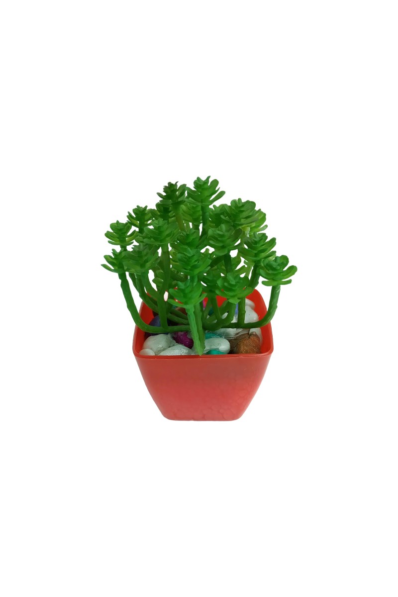 Hitech Artificial Green Bonsai with Pot for Home, Garden and Office Decor