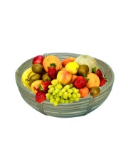 Round Bamboo Basket – Natural Woven Serving & Storage Basket for Fruit, Bread & Home Décor