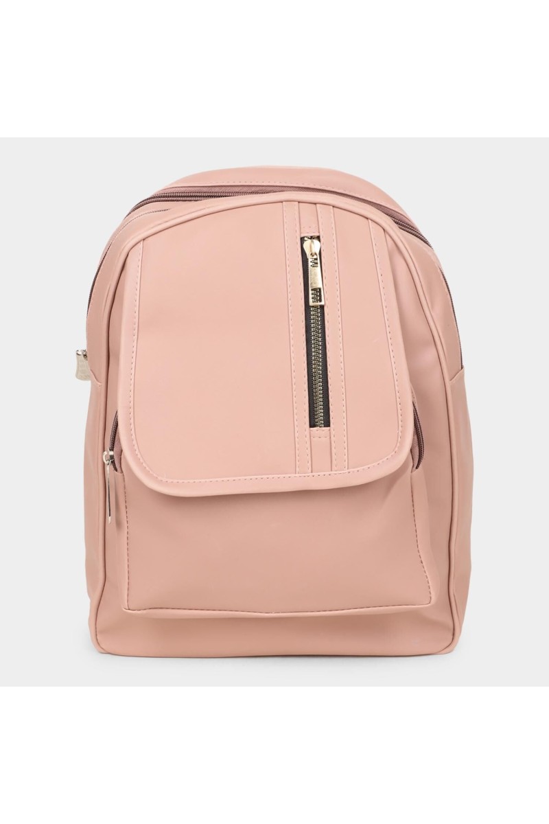 Brink Women's Pink Polyurethane Backpack - (M532)