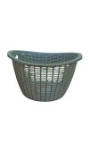 Plastic Fruit Basket with Ventilated Mesh Design – Lightweight Multipurpose Kitchen Storage Basket for Fruits & Vegetables | Durable Open Weave Basket for Home Use (Grey). (Grey)