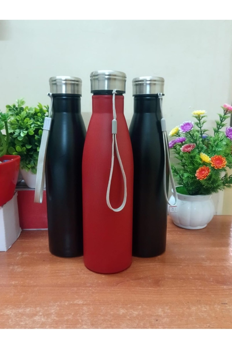 Hitech Sales Long & Stylish Stainless Steel 750ml Water Bottle to Store Juice,Water & Other Beverages for Office,GMY & School | Pack of 1 | Multicolored Reusable Drinks Bottle | Leakproof Flask
