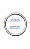 HiTechMart Stainless Steel Kada Bracelet - Unisex Sikh Kara Bangle for Men & Women