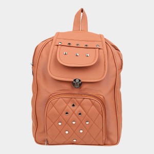 Brink Women's Tan Polyurethane Backpack - (M644) Brink Women's Tan Polyurethane Backpack - (M644)