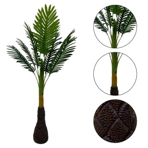 Hi Tech Sales Artificial Palm Tree Plants Standable | 10 Green Leaves, Big Ornamental Plant for Interior Decor/Home Decor/Office Decor | 43.5 inch Tall Natural Looking Tree Feel Real, Super Quality Hi Tech Sales Artificial Palm Tree Plants Standable | 10 Green Leaves, Big Ornamental Plant for Interior Decor/Home Decor/Office Decor | 43.5 inch Tall Natural Looking Tree Feel Real, Super Quality