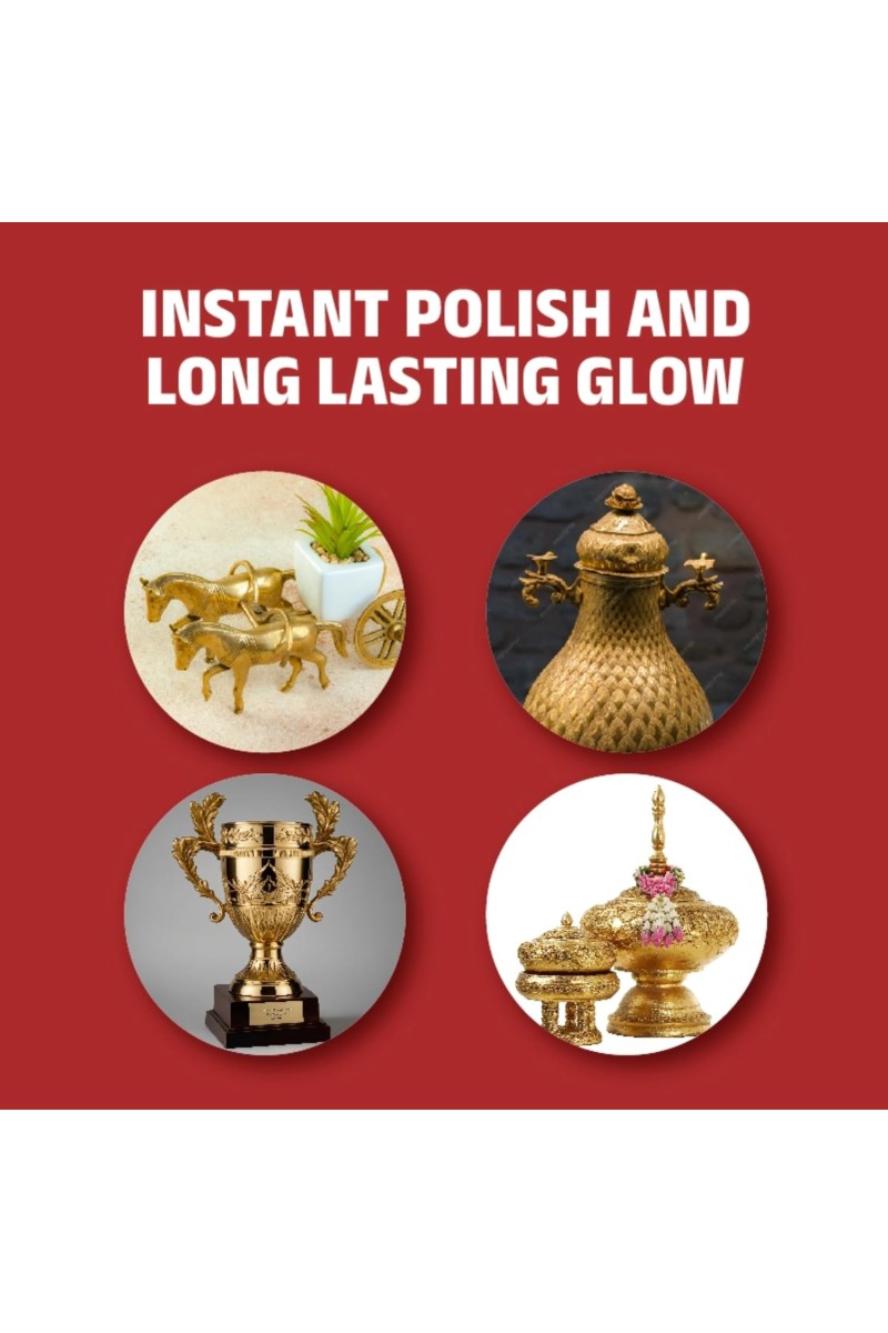 Metal Polish Liquid 100 ml – Multipurpose Cleaner for Brass, Copper, Silver & Stainless Steel | Restores Shine & Removes Tarnish