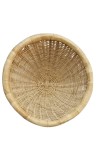Handmade Natural Cane Basket | Round Bamboo Storage Basket for Fruits, Vegetables & Decor, Beter Jhuri