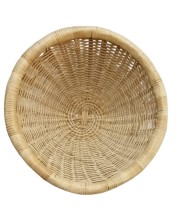 Handmade Natural Cane Basket | Round Bamboo Storage Basket for Fruits, Vegetables & Decor, Beter Jhuri