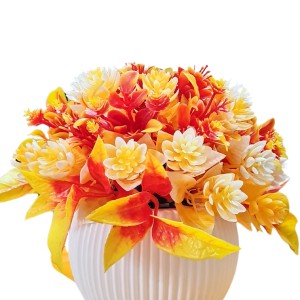 HiTechMart Artificial Flower Arrangement with Vase – Lifelike Orange & Yellow Faux Bouquet for Home Décor, Office, Living Room, Table Centerpiece, and Gift – Elegant & Maintenance-Free HiTechMart Artificial Flower Arrangement with Vase – Lifelike Orange & Yellow Faux Bouquet for Home Décor, Office, Living Room, Table Centerpiece, and Gift – Elegant & Maintenance-Free