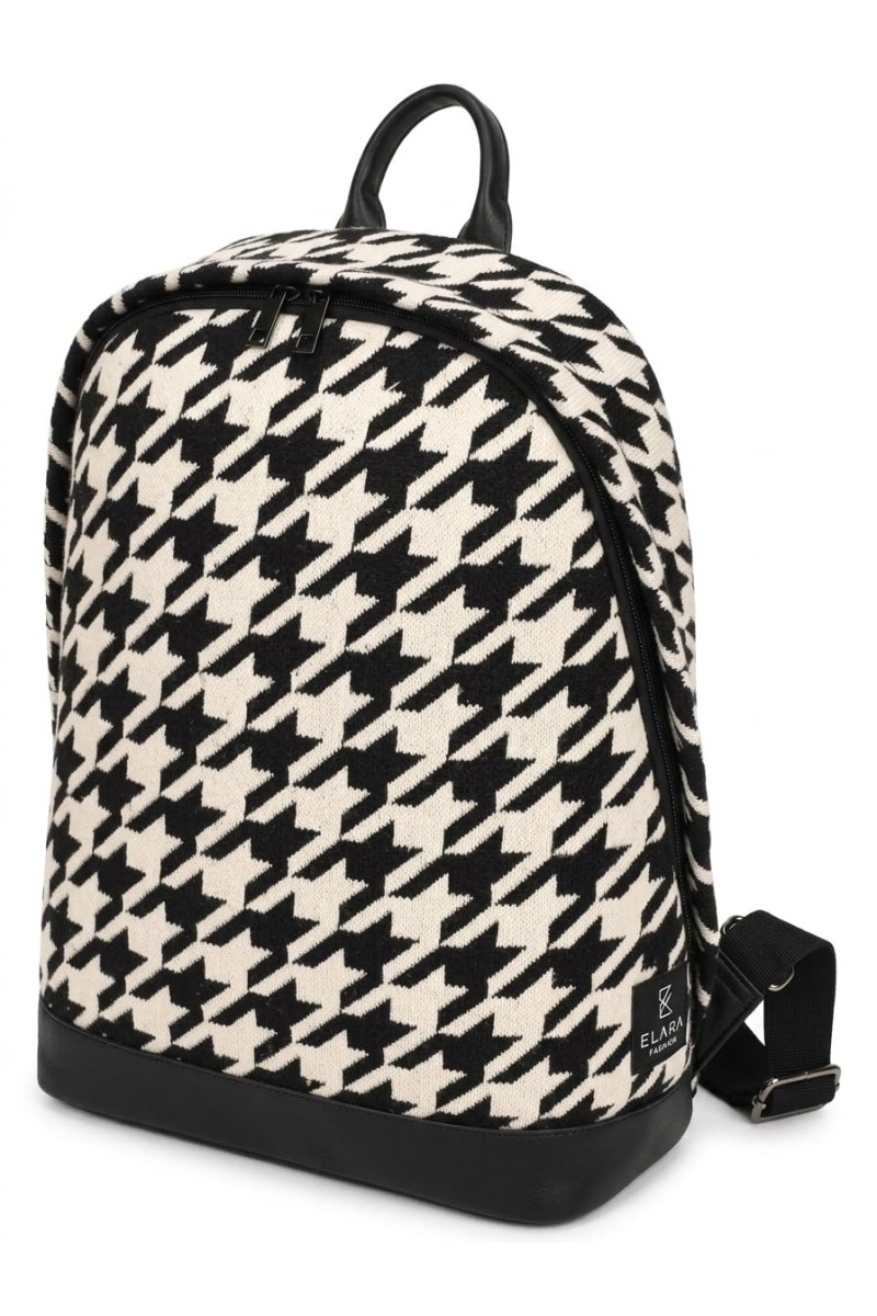 Brink Women's Black Polyurethane Backpack - (M597)