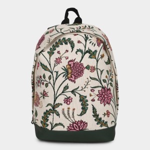 Brink Women's Beige Polyurethane Backpack - (M629)