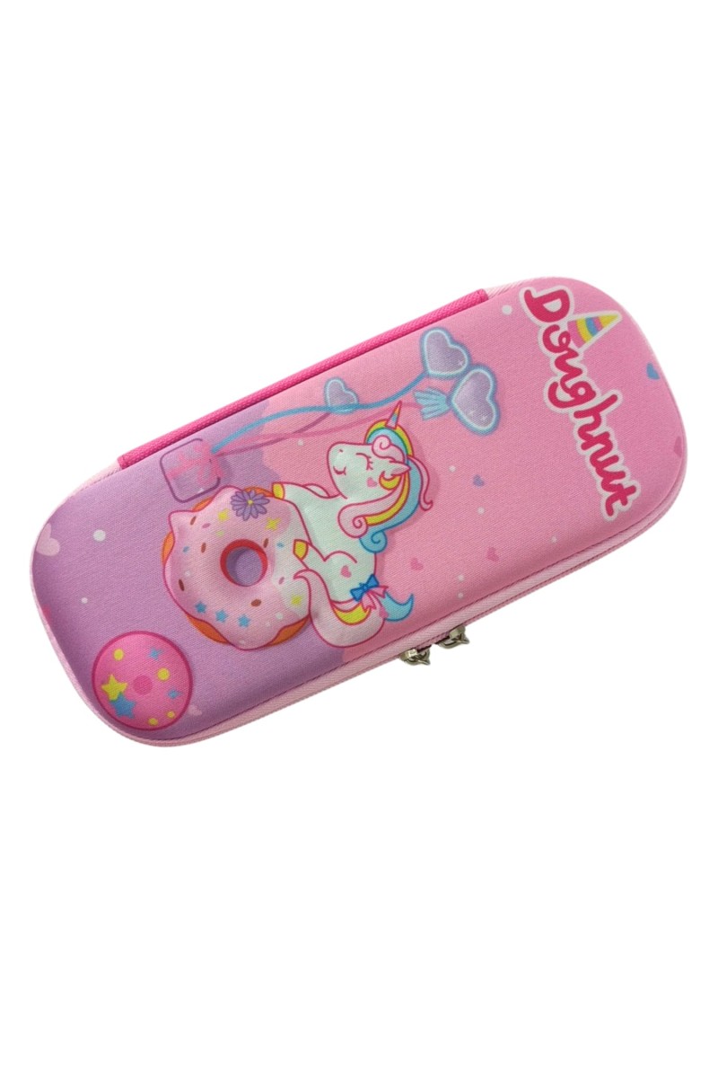 3D Hard Cover Large Capacity Waterproof Cute Pencil Case Stationery Cosmetic Box with Compartments Pencil Case for Kids Boys Cute Pen Pouch for Kindergarten and School (dinghunt)