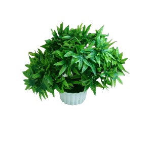 Hitech Artificial Green Bonsai with Pot for Home, Garden and Office Decor