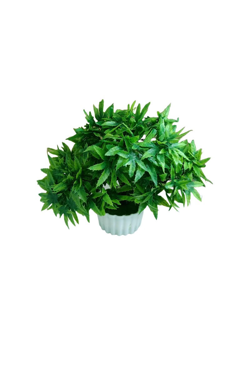 Hitech Artificial Green Bonsai with Pot for Home, Garden and Office Decor