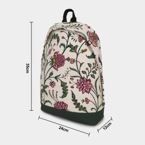 Brink Women's Beige Polyurethane Backpack - (M629)