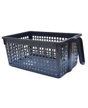 Hi Tech Sales No. 1 Basket for Fruit, vagitable, Stationary, Storage Basket & Container Small (Colour-Navy Blue, Brown, Chocolate), Plastic Handy Basket. (Navy Blue)