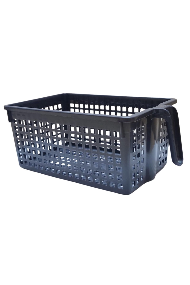 Hi Tech Sales No. 1 Basket for Fruit, vagitable, Stationary, Storage Basket & Container Small (Colour-Navy Blue, Brown, Chocolate), Plastic Handy Basket. (Navy Blue)