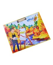 HiTechMart Kids Drawing Board Clipboard – Hardboard Writing Pad with Clip, Artistic Sketching & Painting Board for Children – Lightweight & Durable Surface for School, Home & Creative Activities